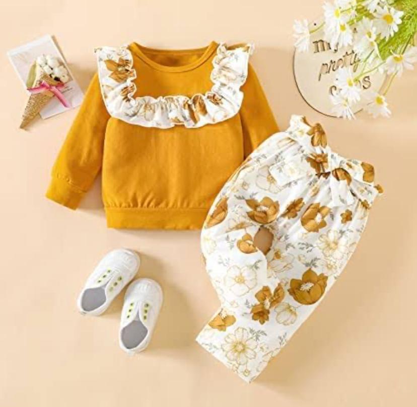 Toddler Baby Girl Clothes Fall Winter Clothes Outfits For Girl's 6-9 2