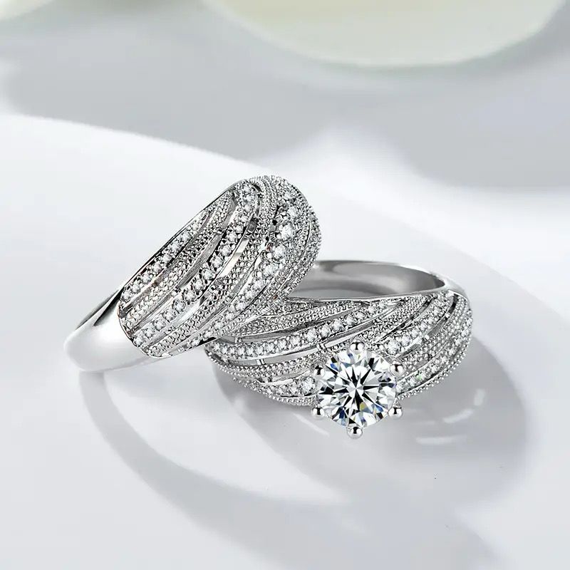 Sterling Silver color Ring for Unisex Natural -S355039 - Tuzzut.com Qatar Online Shopping