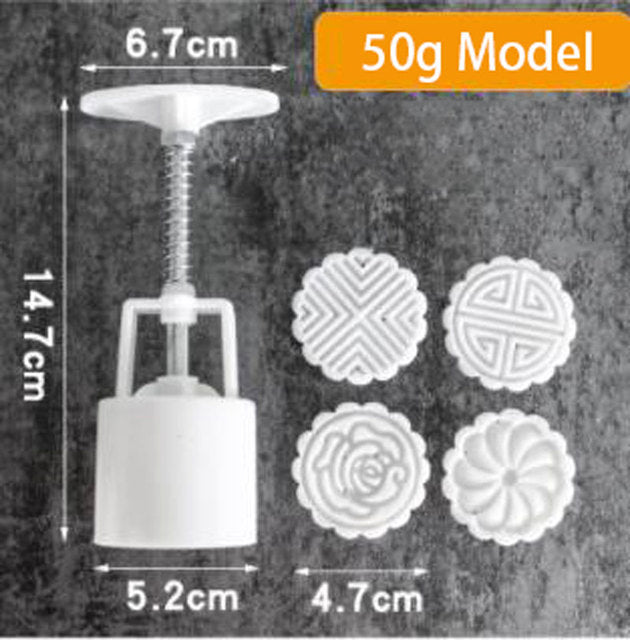 Moon Cake Tool Mooncake Mold Set Flower Mooncake Mold For Mid Autumn  Festival