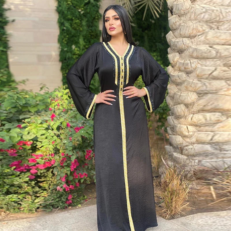 Caftan Marocain Abaya Dubai Turkey Islam Kaftan Muslim Clothes Dresses