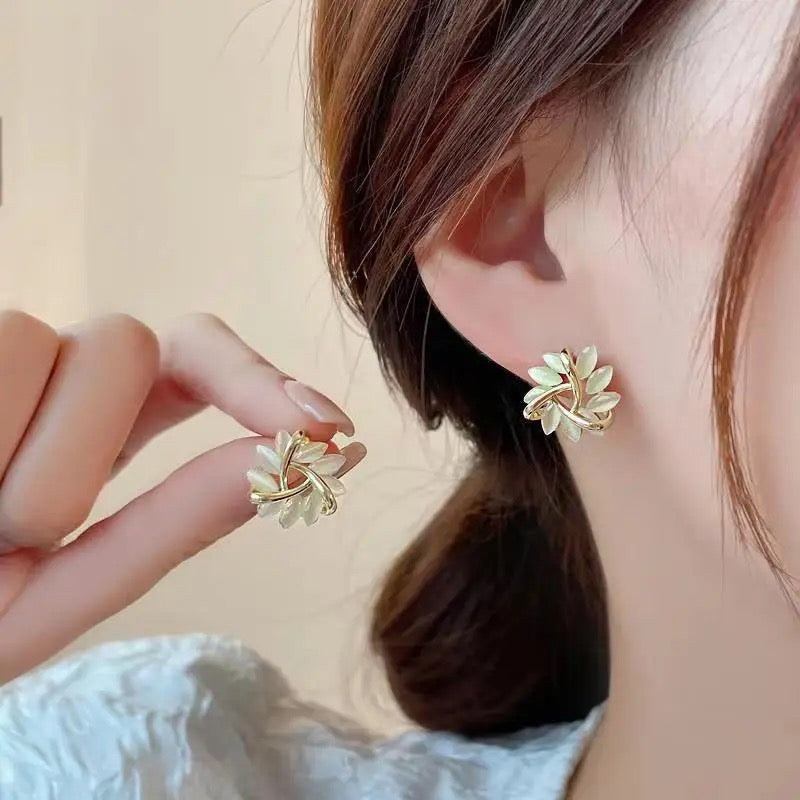 Womens Unisex Stud Earrings Double Head Ear Decor Earring Piercing