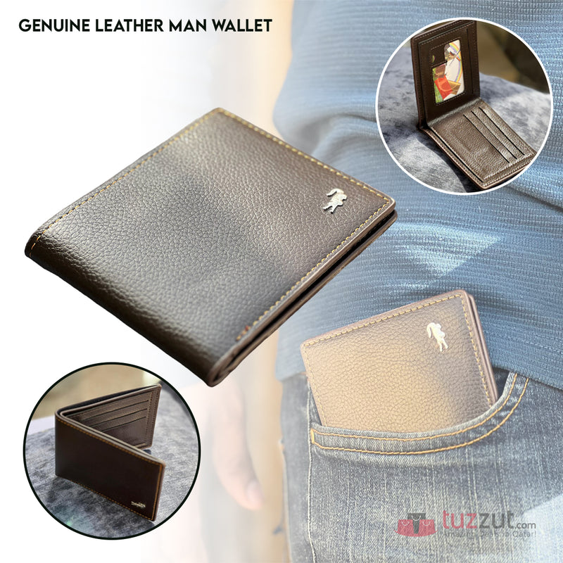 Men's Leather Wallet S4525975 - Tuzzut.com Qatar Online Shopping