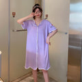 Women’s Nightwear Long Top with Buttons - 8880 - Tuzzut.com Qatar Online Shopping