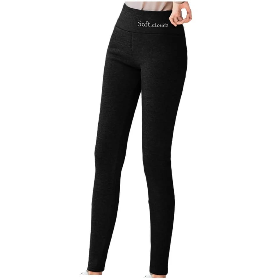Black Solid Thick & Tight Leggings  Thick black leggings, Thick leggings,  Thick pants