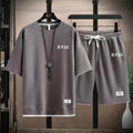 Men's Two Piece Set Casual T-Shirt And Shorts TS32 - Tuzzut.com Qatar Online Shopping