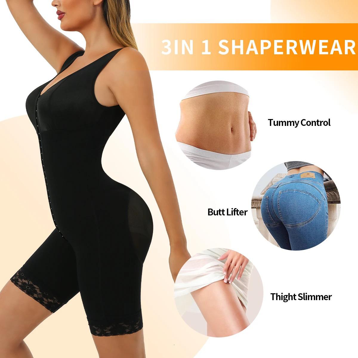 Shapewear for Women Tummy Control Zipper High Waist Body Shaper Butt Lifter  Pack of 1 (Fits