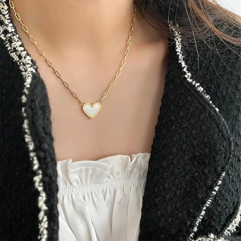 Gold Plated Heart Pendant Necklace for Women S4977719 12