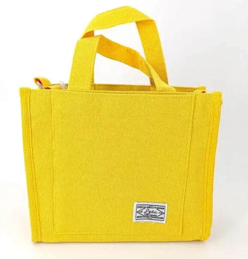 Women Corduroy Zipper Shoulder Bag S4659701