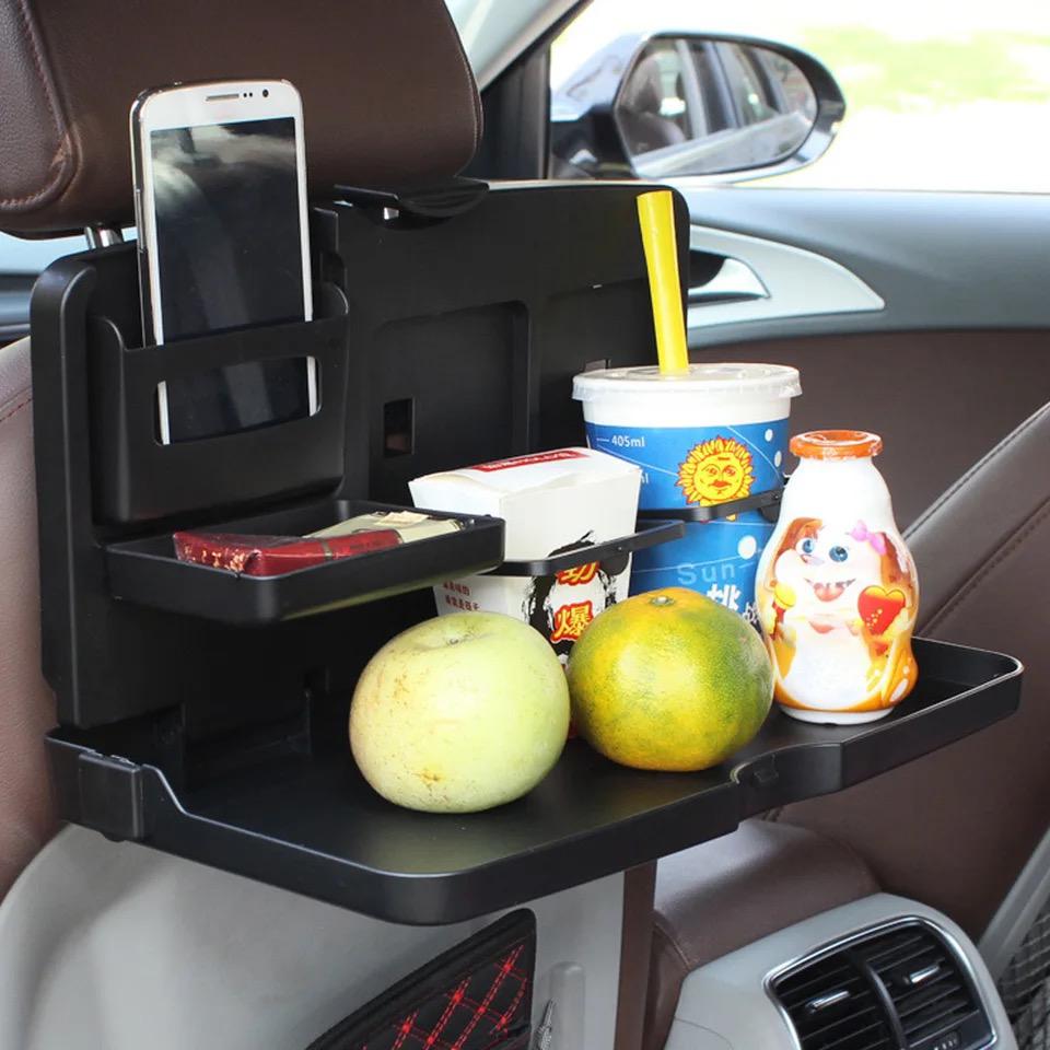 Foldable Universal Car Bracket Car back seat dining table, computer de