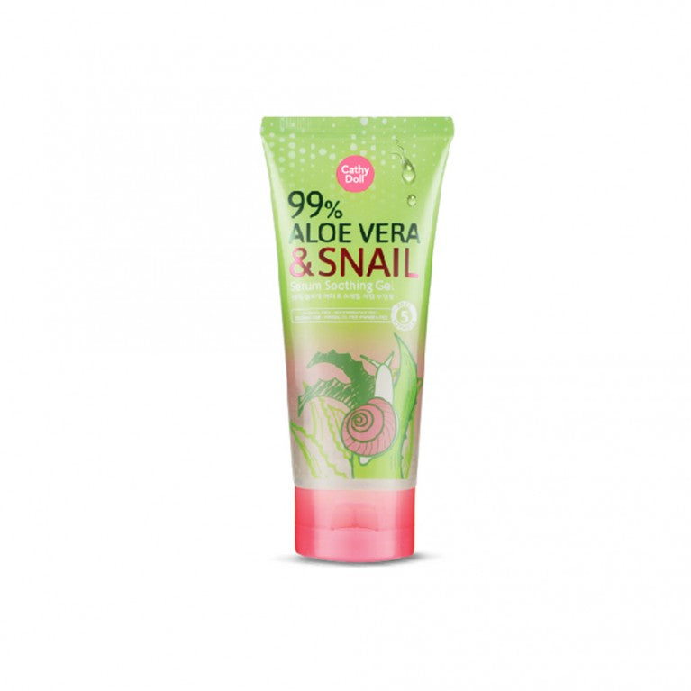 CATHY DOLL 99% ALOE VERA & SNAIL SERUM SOOTHING GEL 300G