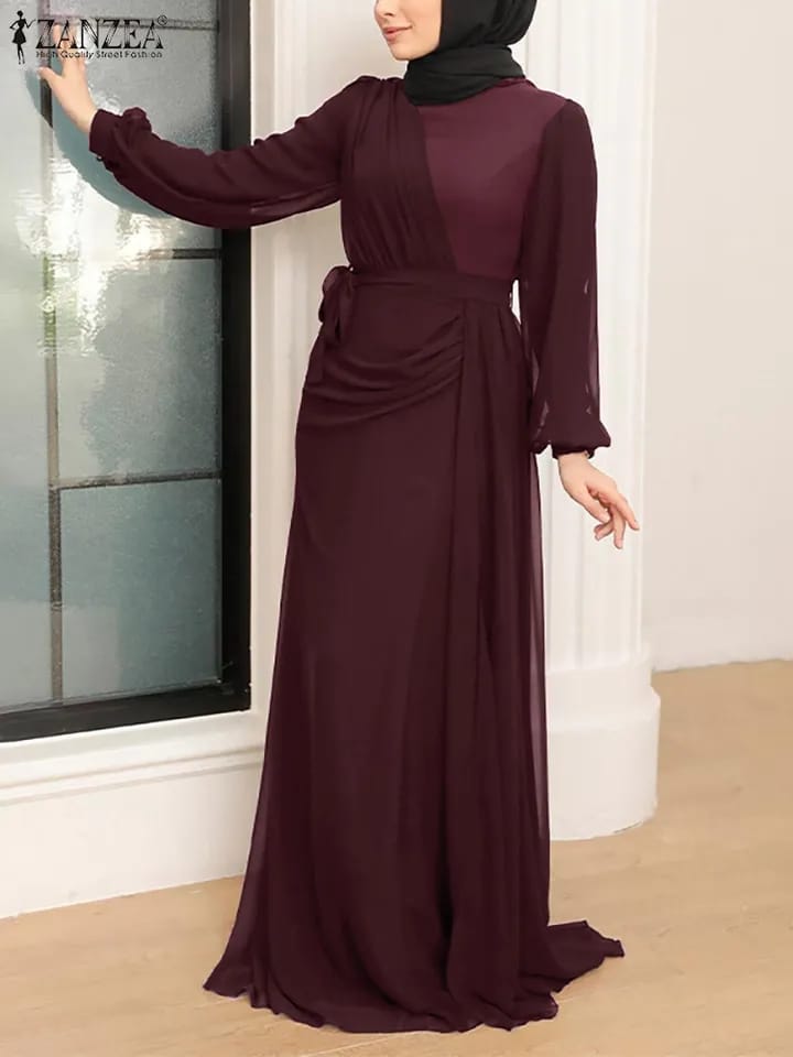 Dubai Abaya Turkey Hijab Dress Women Autumn Sundress Jilbab