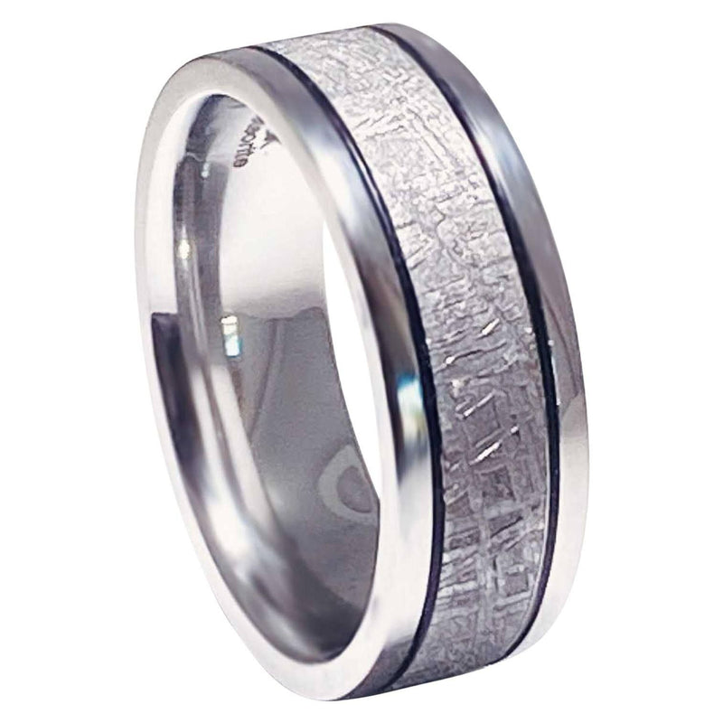 Stainless Steel Brushed and Polished Ring size 7-S4712973 - Tuzzut.com Qatar Online Shopping