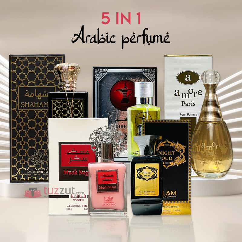 5 in 1 Arabic Perfumes Bundle Pack