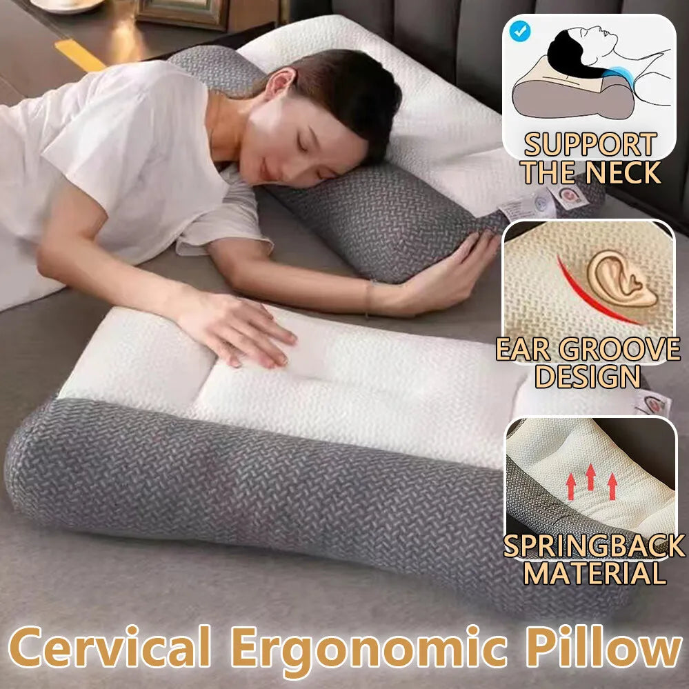Ergonomic Pillow Adjustable Contour Orthopedic Cervical Pillow - 48x74