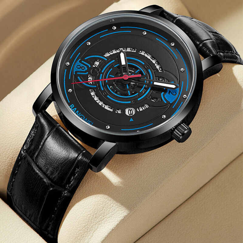 Leather Fashion Quartz Watches W852937