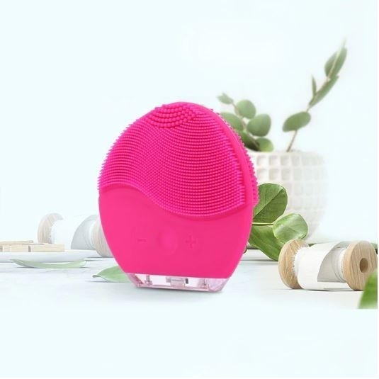 Electric Face Cleanser Vibrate, Waterproof Silicone Brush Massager Facial Skin Care - Tuzzut.com Qatar Online Shopping
