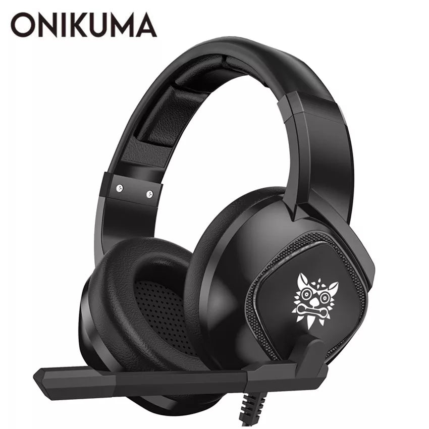 Headset Onikuma K1. Auriculares gaming con micro, conexión minijack para PC,  portátil, PS4, Xbox One, móvil, tablet.