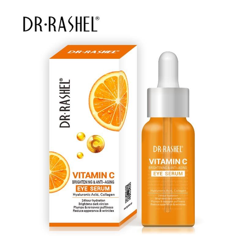 Dr Rashel Vitamin C Anti Aging Eye Serum Dark Circle Wrinkles Removal Brightening Eye Essence Serum 30ml DRL-1430 - Tuzzut.com Qatar Online Shopping