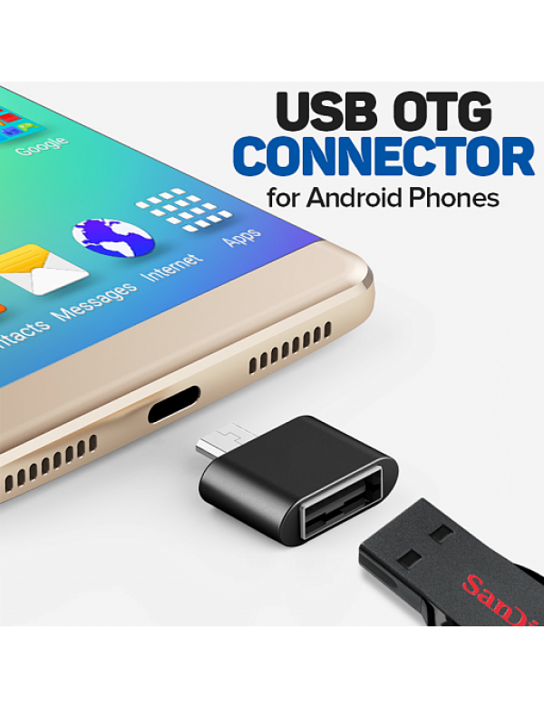 Micro USB To USB OTG Mini Adapter 2.0 Converter for Cell phones accessories  Android Drop shipping