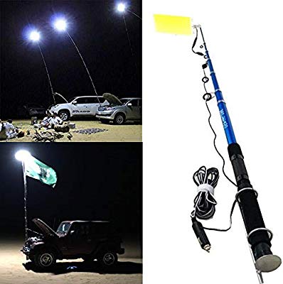 Night Fishing Lamp Bracket Aluminum Alloy Fishing Box Light Bracket  Universal Fishing Lamp Holder Fishing Tackle