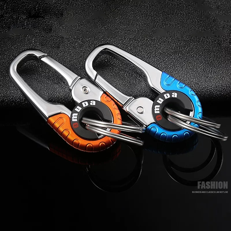2 Pcs OMUDA Stainless Steel Buckle Keychain Outdoor Carabiner Climbing