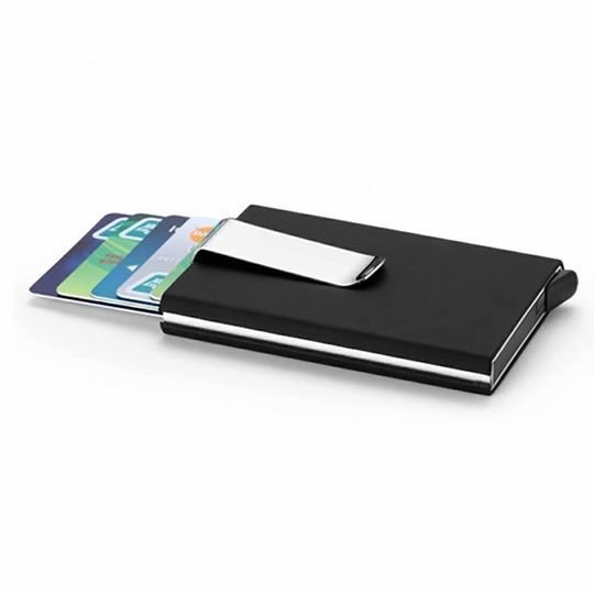 RFID Blocking high quality Card Wallet with money clip - Tuzzut.com Qatar Online Shopping