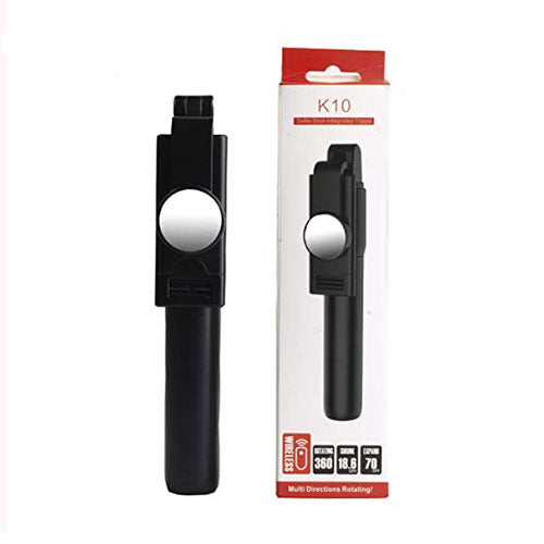 K10 BLUETOOTH SELFIE STICK INTEGRATED TRIPOD FOR IOS AND ANDROID - Tuzzut.com Qatar Online Shopping