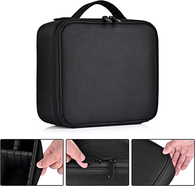 Travel Makeup Case Professional Cosmetic Train Cases Artist Storage Bag  Make Up Tool Boxes Brushes Bags With Compartments Waterproof Detachable  Vanity