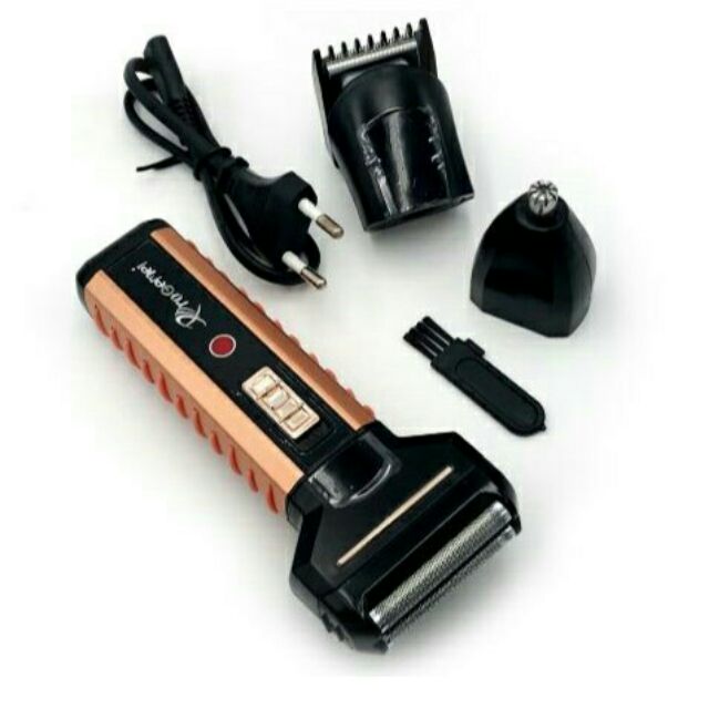 ProGemei GM-789 Rechargeable Cordless Razor Trimmer Hair Clipper Shaver 3 in 1 - Tuzzut.com Qatar Online Shopping