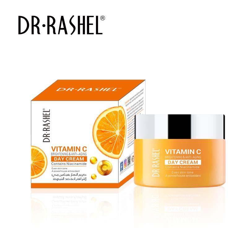 Dr.Rashel Vitamin C Brightening & Anti-Aging Day Cream, 50g DRL-1509 - Tuzzut.com Qatar Online Shopping