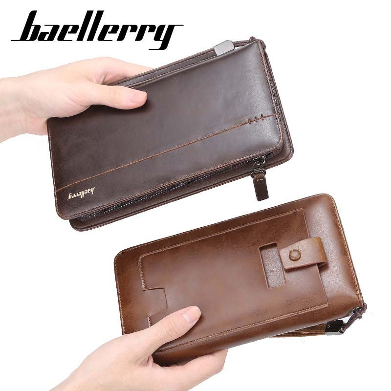 BAELLERRY Men’s Canvas Style Bifold Wallets | Stylish Wallets for Men Coffee
