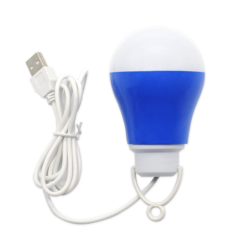 LED USB Light Bulb Outdoor Emergency Lights 5V 5W With Hook Outdoor Light Hiking Camping Fishing Travel Lighting- Assorted Colors - Tuzzut.com Qatar Online Shopping