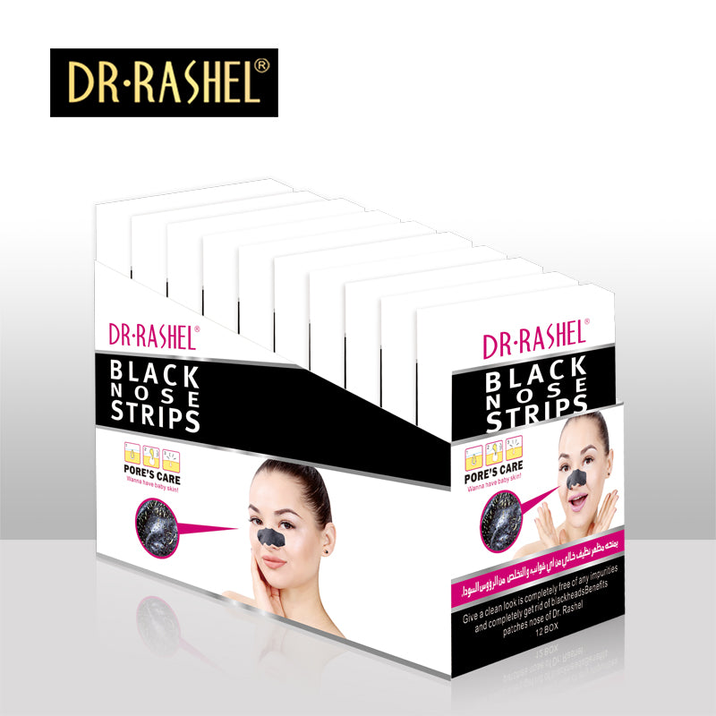 12 Pc Nose Mask Blackhead Charcoal Deep Pore Cleansing Strips Face