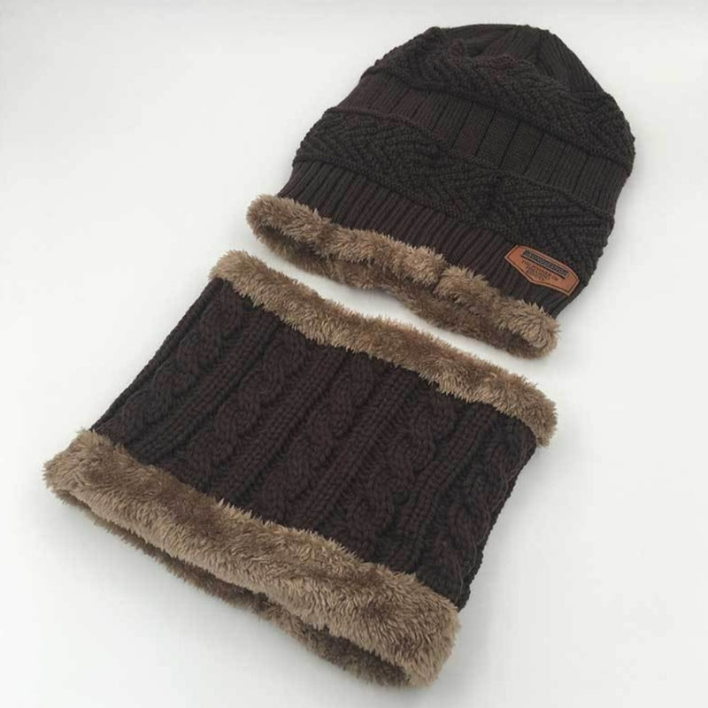 Winter Hat with Neck Warmer (Skullies & Beanies) For Men and Women - Tuzzut.com Qatar Online Shopping