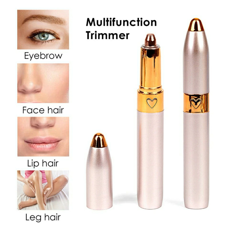Painless Mini Rechargeable Eyebrow Trimmer Brows Pen Hair Remover - Tuzzut.com Qatar Online Shopping