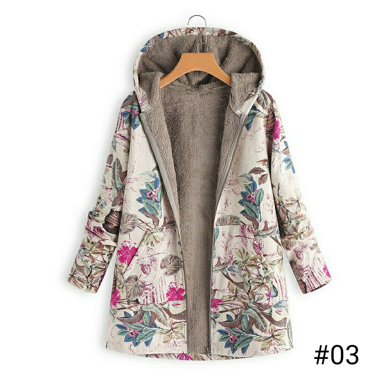 Women's Casual Printed Fashion Thin Hooded Coats - WT010 - Tuzzut.com Qatar Online Shopping