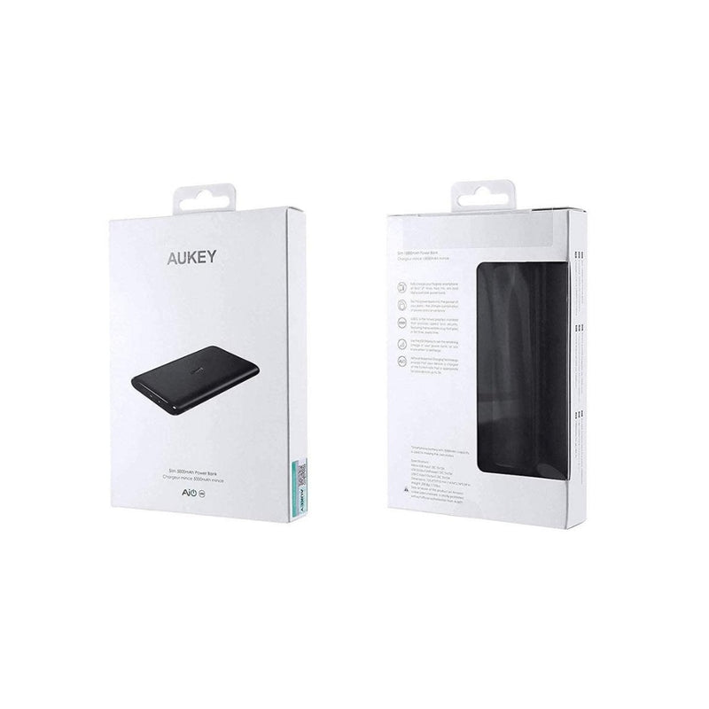 Aukey Slim 5000mAh USB-C Power Bank With AiPower Technology - Tuzzut.com Qatar Online Shopping