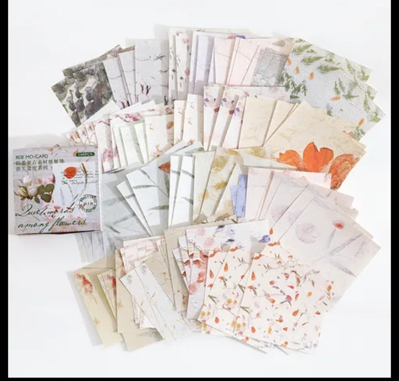 100 pcs Around the World Series Memo Pad Retro Old Message Notes Decorative Notepad Note paper - Tuzzut.com Qatar Online Shopping