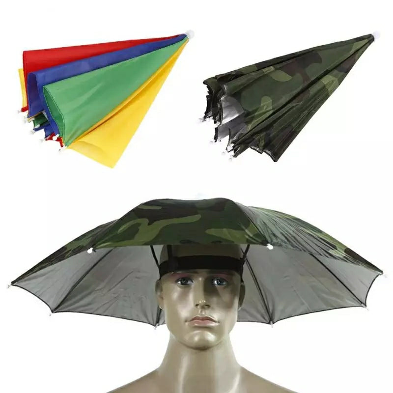 3pcs Umbrella Hat Head Wear Umbrella Hands Free Umbrella Fishing Umbrella  Outdoor Rainbow Watermelon Fishing Umbrella - AliExpress