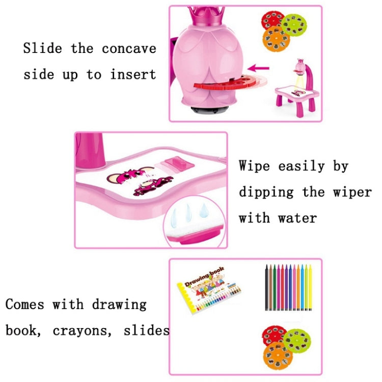 Kids Projection Painting Board Multifunctional Drawing Table Toy Set - Tuzzut.com Qatar Online Shopping