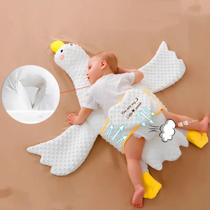 Baby Exhaust Newborns Comfort Pillow Big White Goose Soothing Sleeping