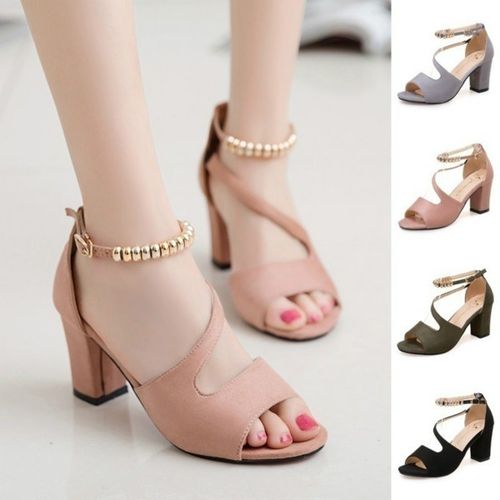 Women's High Heel Sandals Peep Toe Shoes - A21 - Tuzzut.com Qatar Online Shopping