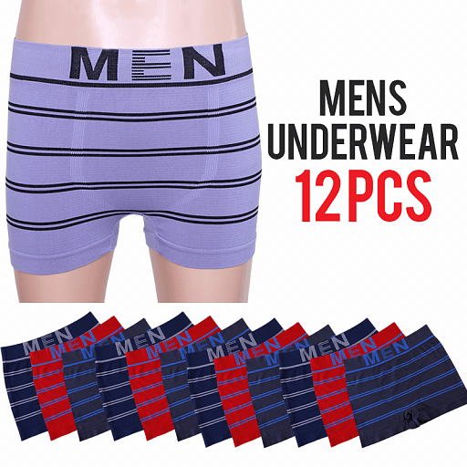 Keli Men New Maximo Comfort Underwear 12 Pcs Set, DB1001, Assorted Color - Tuzzut.com Qatar Online Shopping