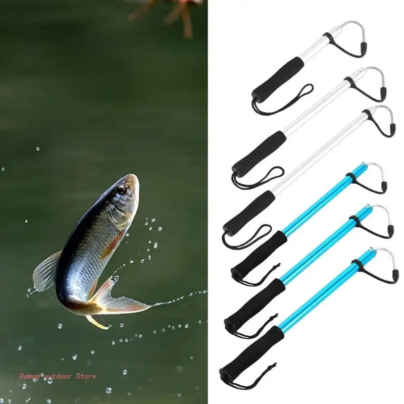 Ice Fishing Gaff Hook Telescopic Fish Gaff Stainless Fishing Spear