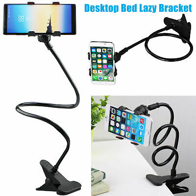 Flexible Arm Mobile Phone Holder Clamp Bed Desk Lazy Stand For