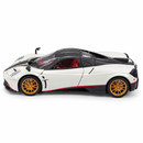 White and Black Supercar Model with Gold Wheels MF1933