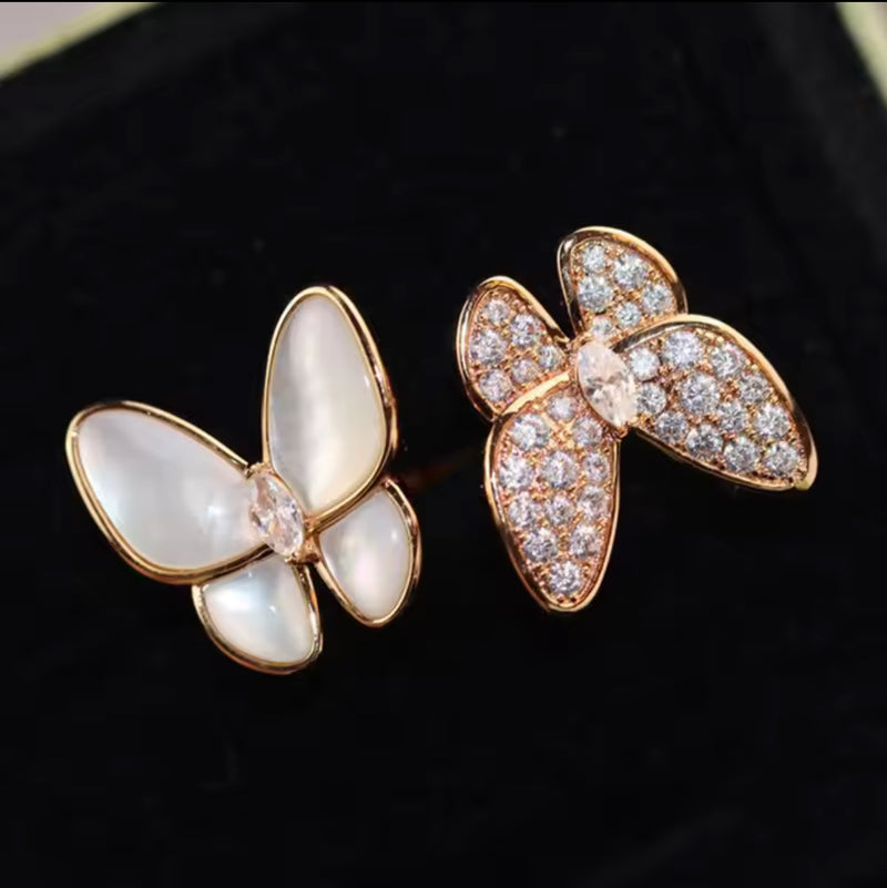 Natural Stone Butterfly Rings for Women S2004161 - TUZZUT Qatar Online Shopping