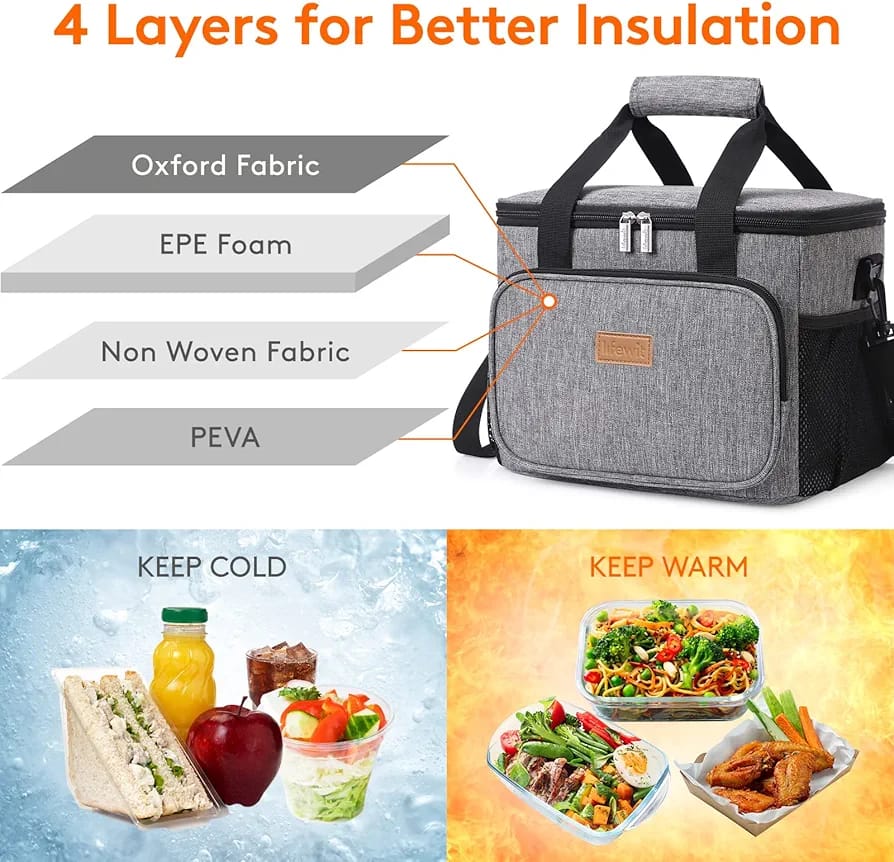Thickened Large Capacity Cross Insulated Bag B-299735 Thickened Large Capacity Cross Insulated Bag B-299735