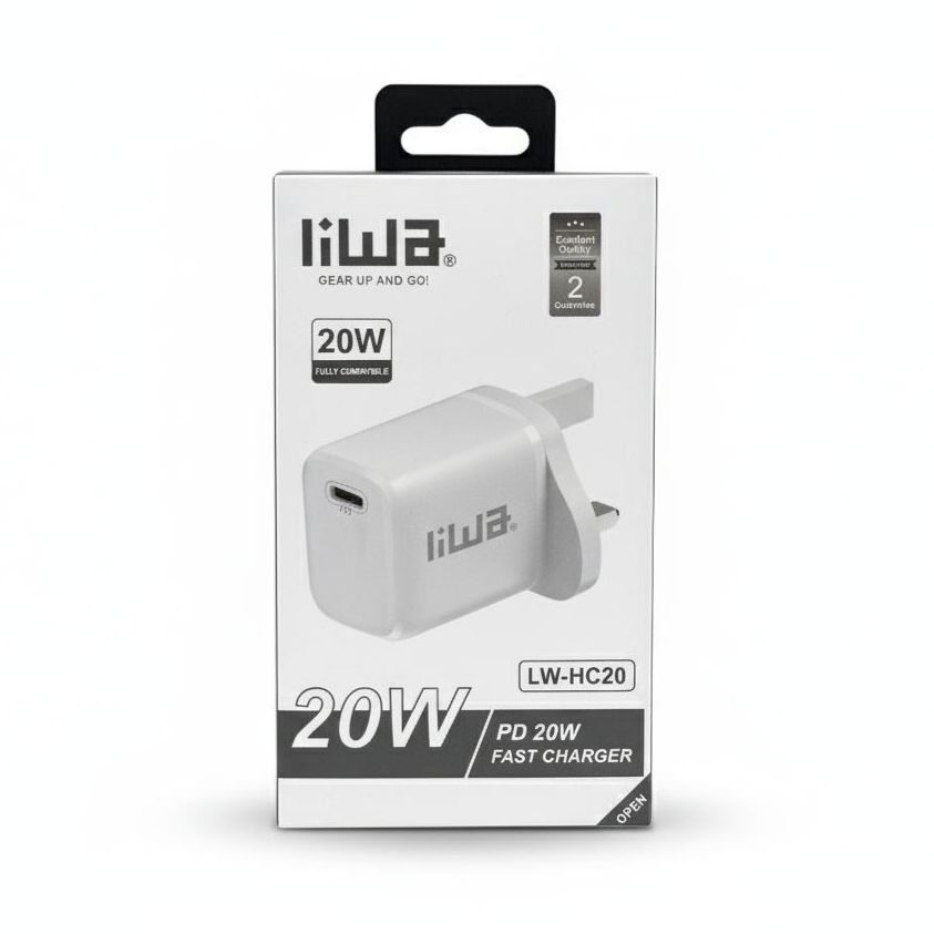 Liwa Fast Charger PD 25W LW-HC20 (USB C Charger) Liwa Fast Charger PD 25W LW-HC20 (USB C Charger)