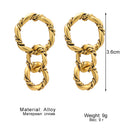 Women's Simple Design Earrings 474051 - TUZZUT Qatar Online Shopping